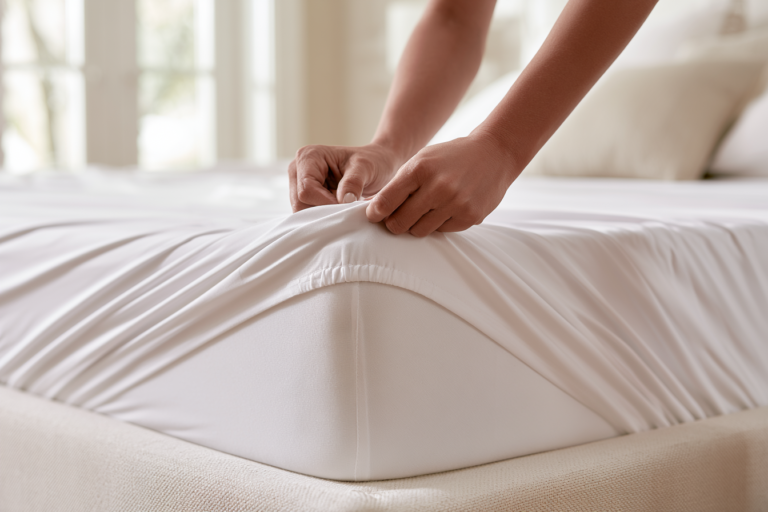 Matratzenbezug präzise ausmessen für eine passgenaue Hülle im Schlafzimmer